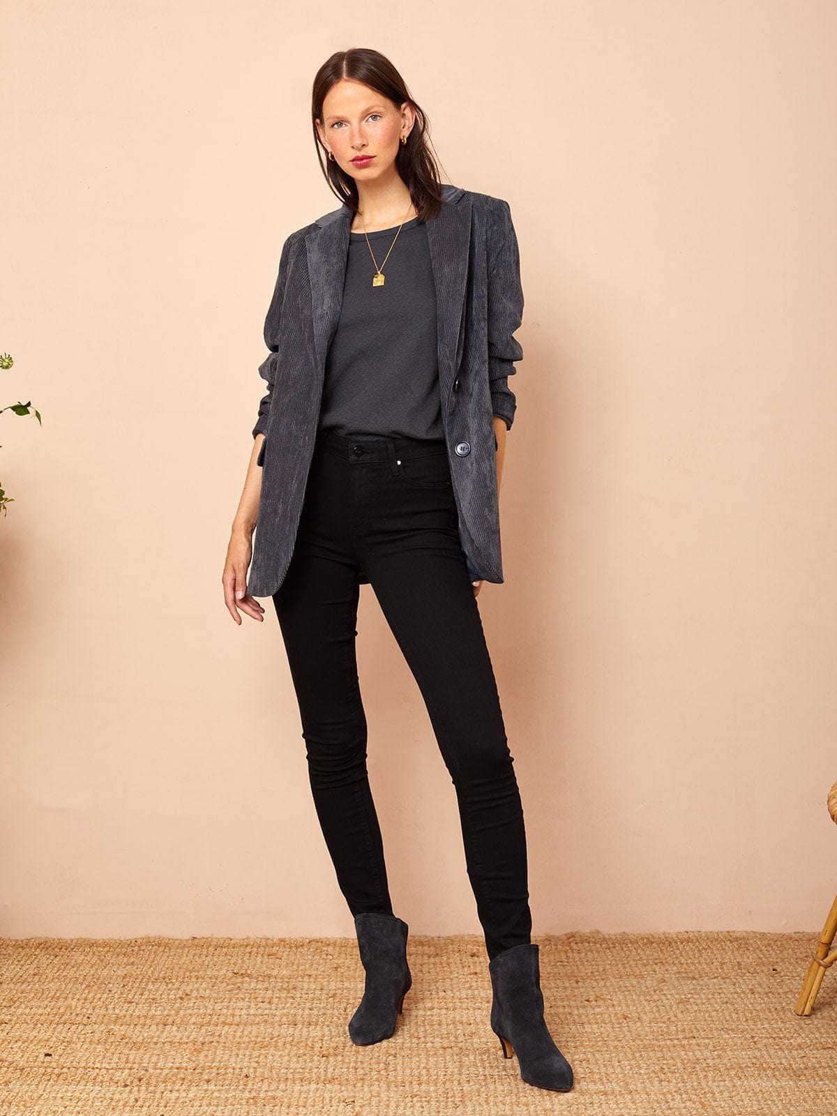 Iris Fashion - BY IRIS - Cynthia Cord Blazer – Blue