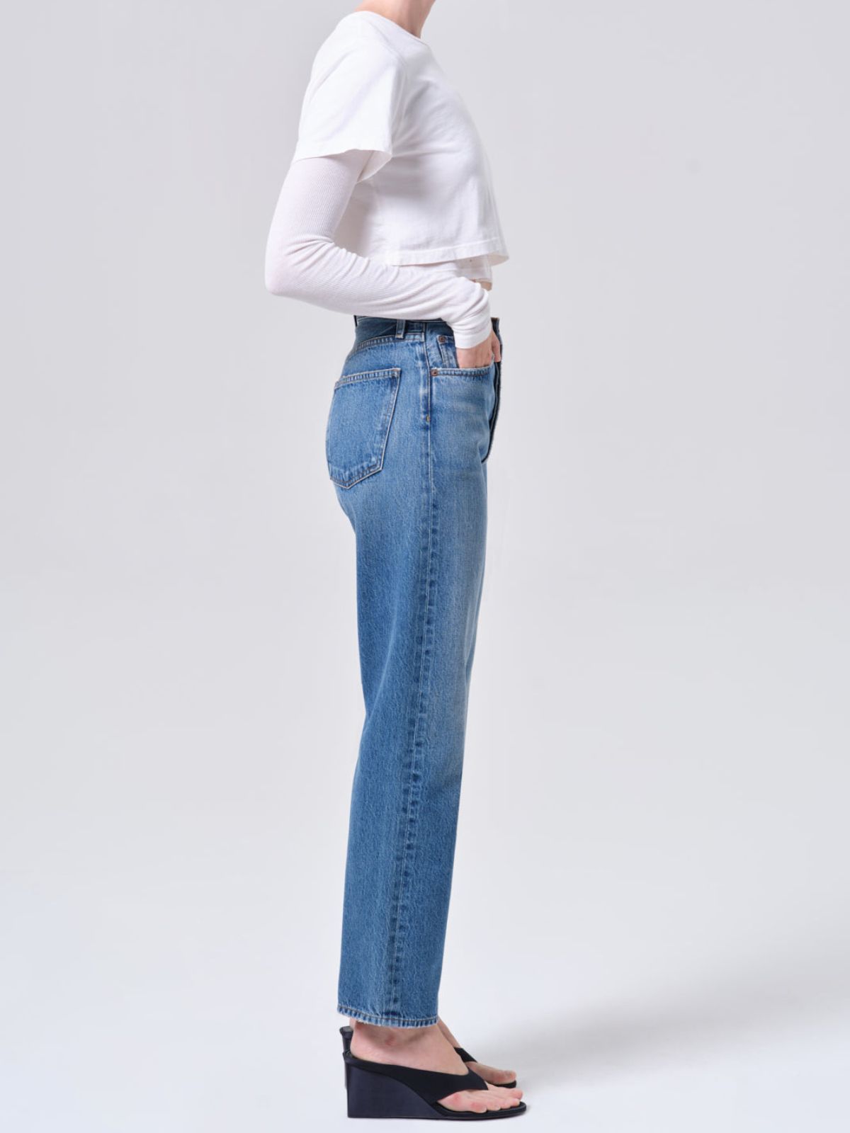 90's Pinch Waist Jean - Tinted Indigo
