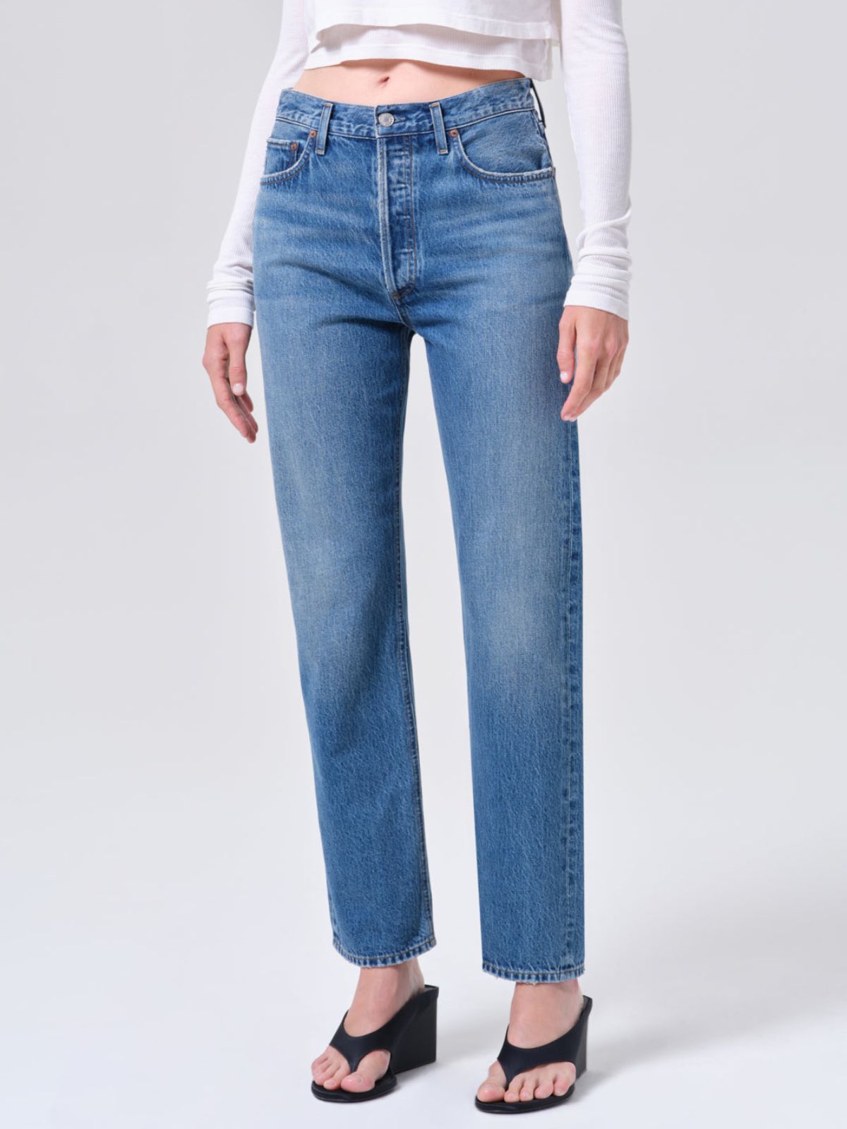 90's Pinch Waist Jean - Tinted Indigo