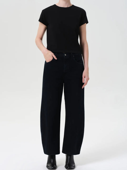 Low Curve Jean Crop - Black