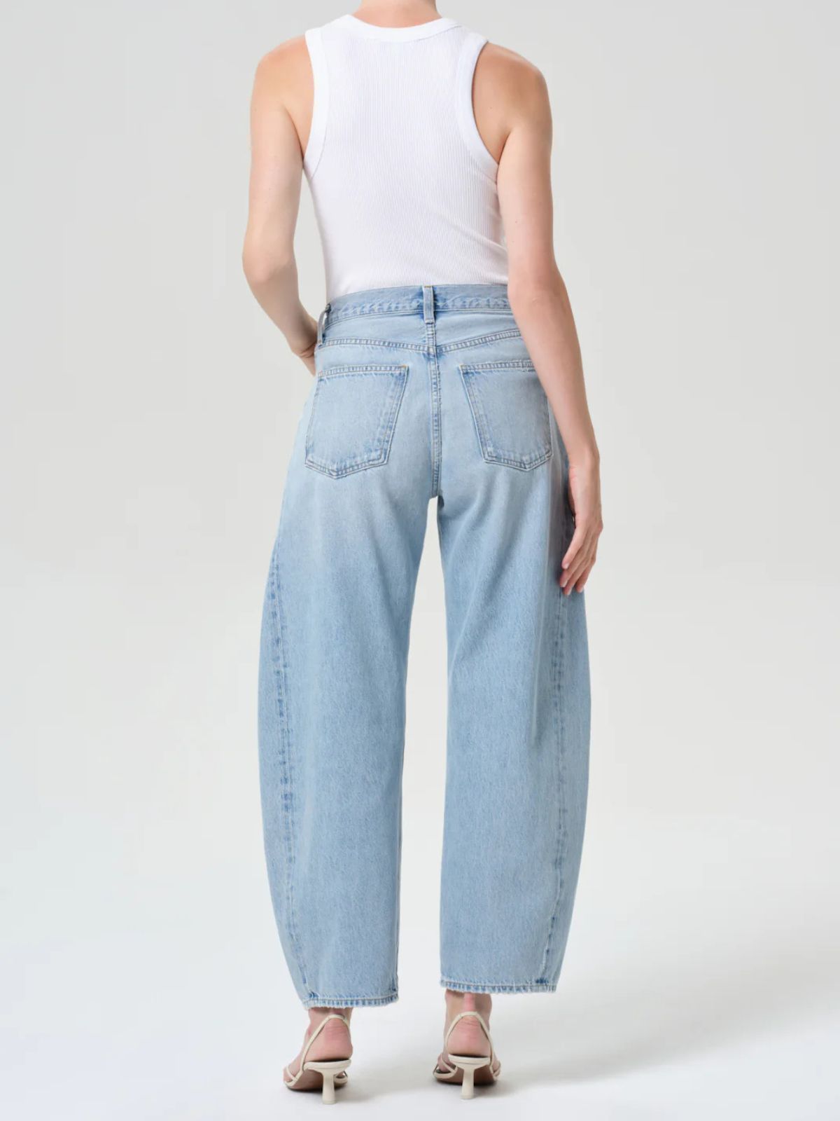 Luna Pieced Taper Jean - Worn Indigo