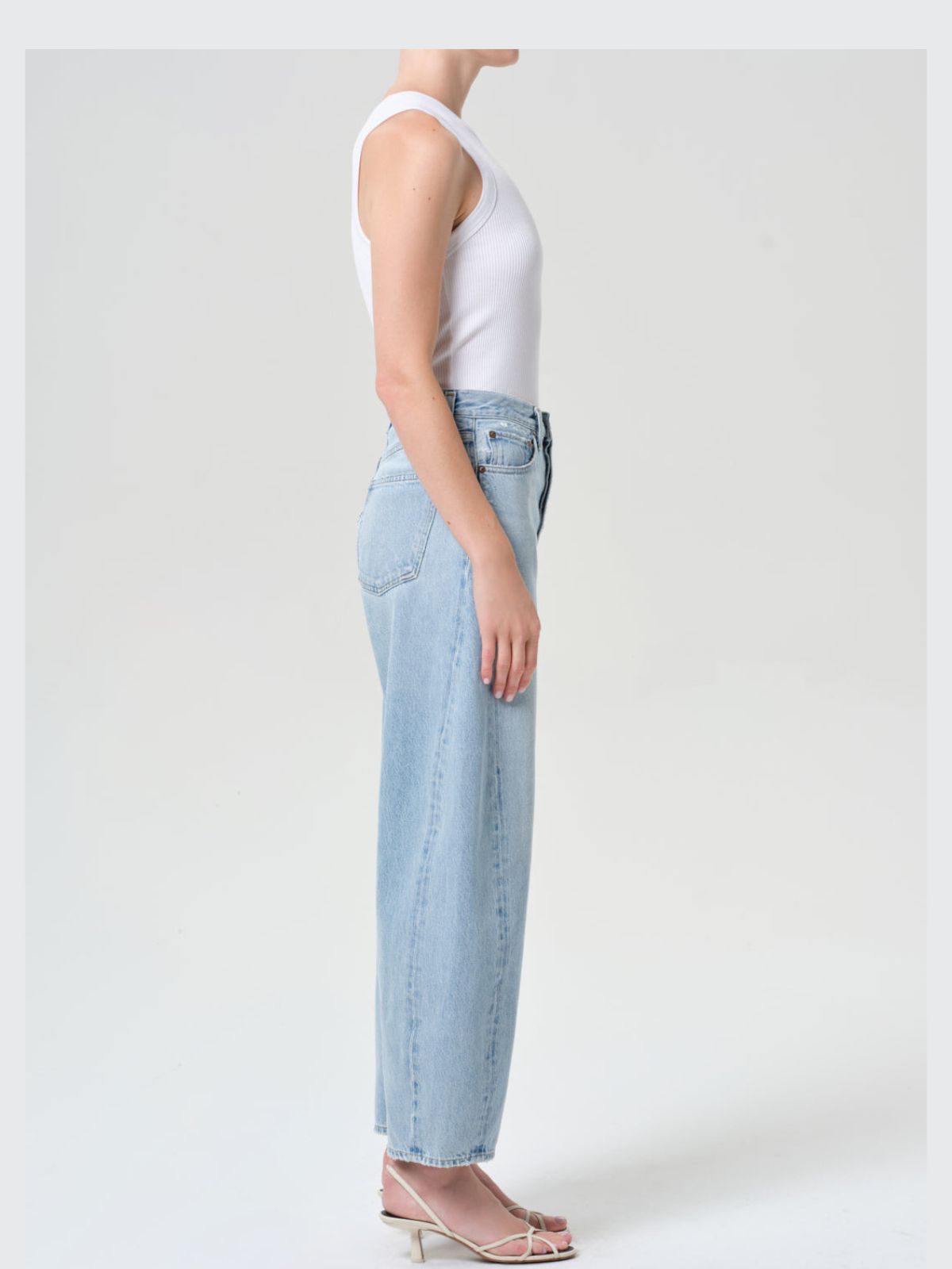 Luna Pieced Taper Jean - Worn Indigo