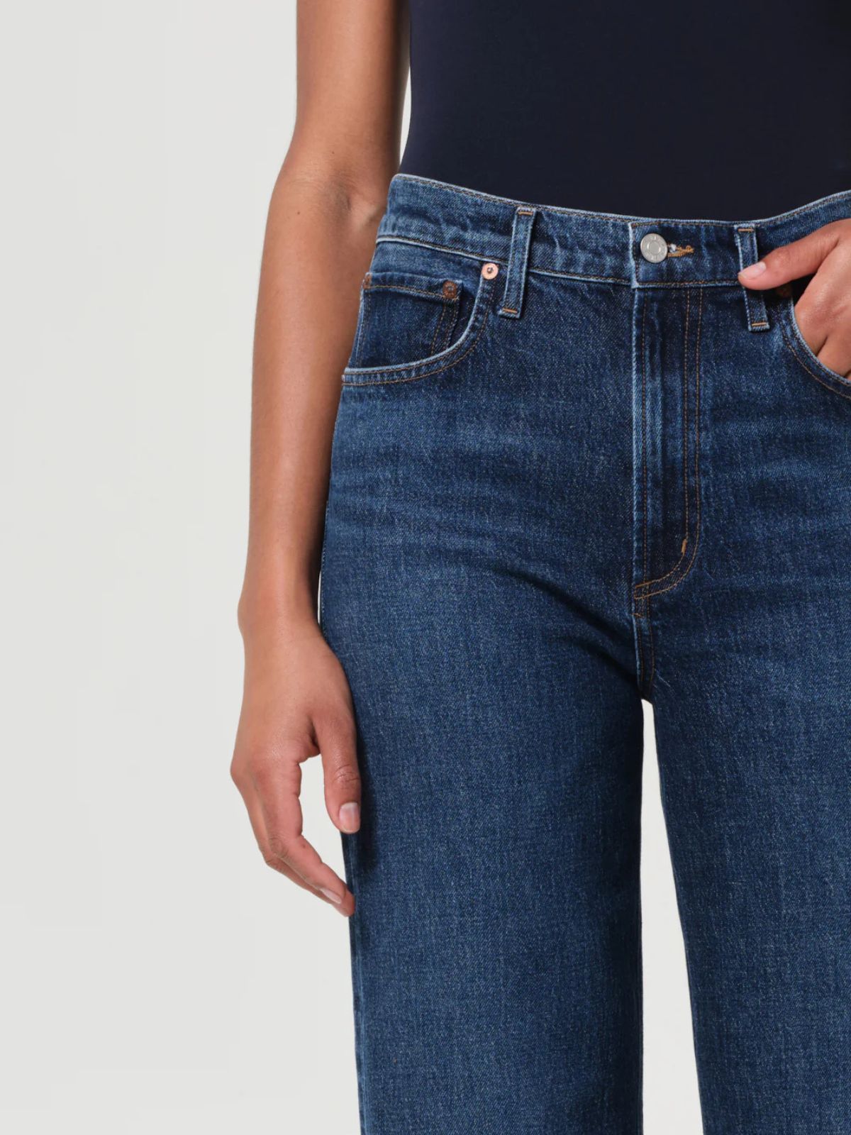 Ren Crop Wide Jean - Vintage Indigo