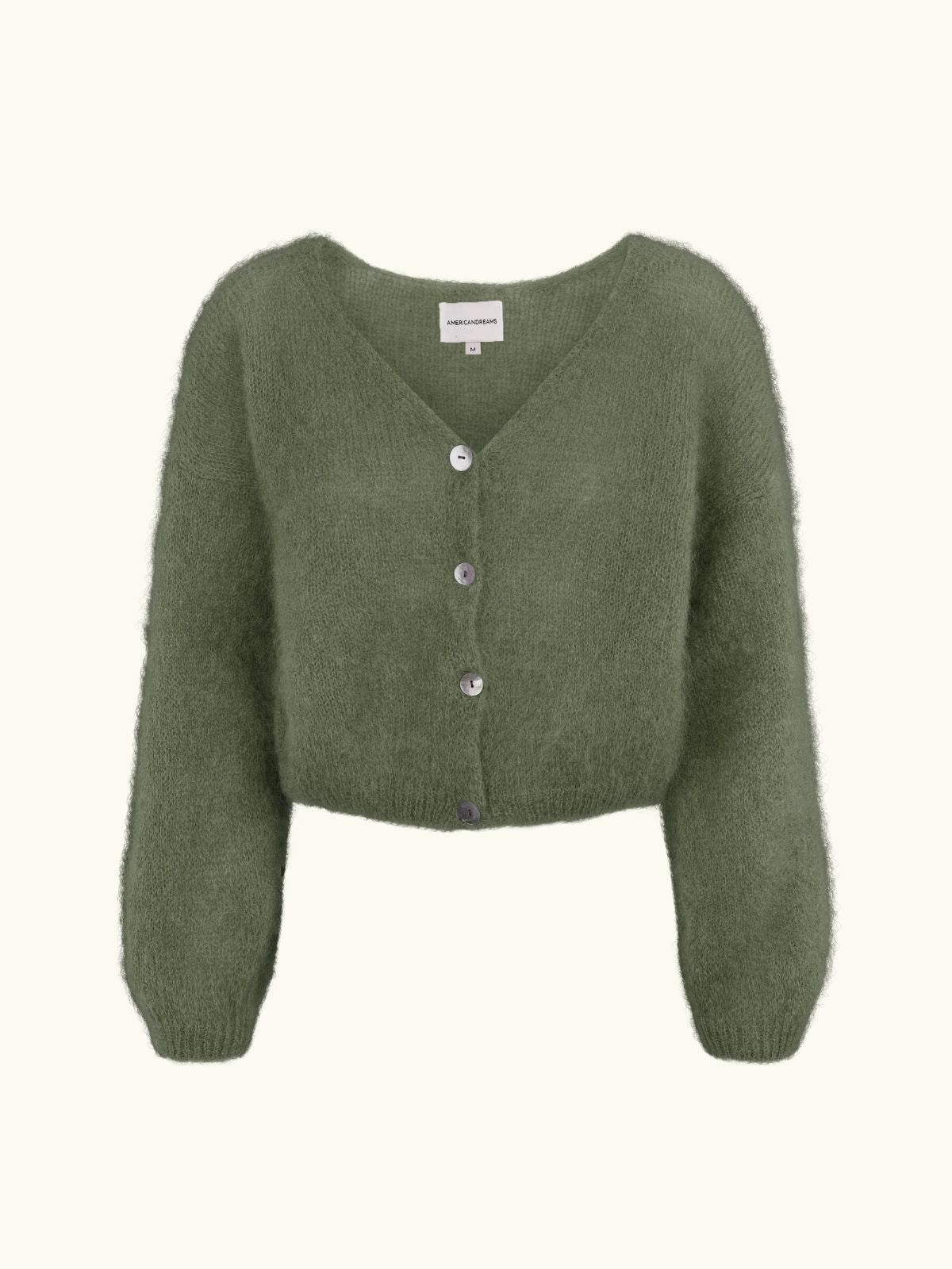 Cornelia Cropped Cardigan - Khaki