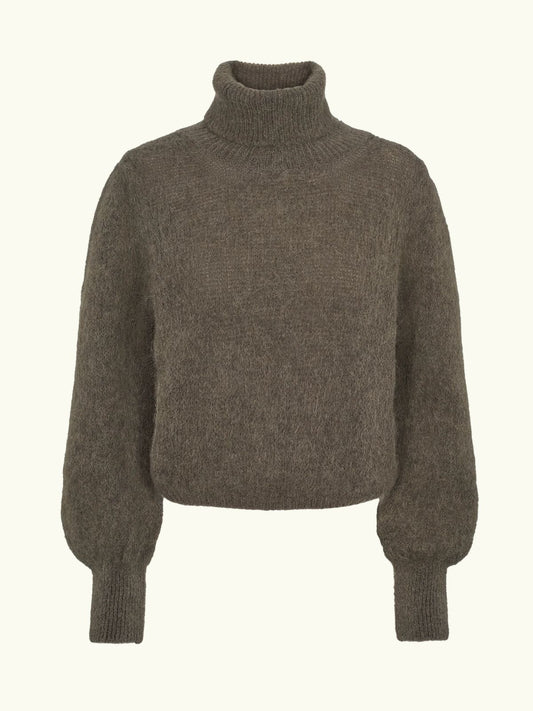 Piro Rollneck Jumper - Dark Taupe