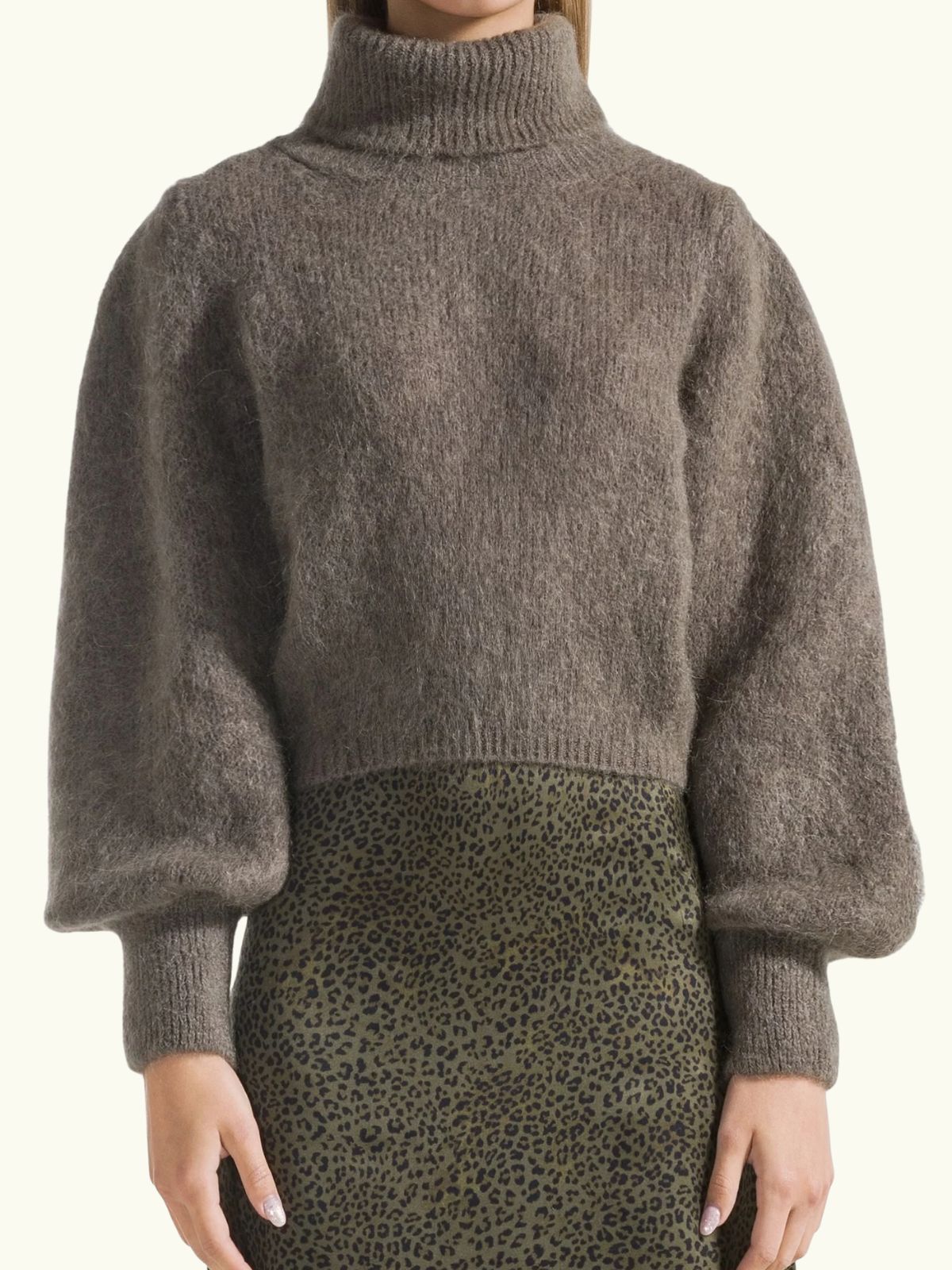 Piro Rollneck Jumper - Dark Taupe