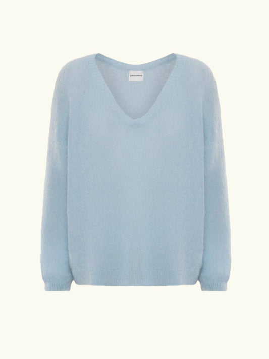 Silja V-Neck Knit - Sky Blue