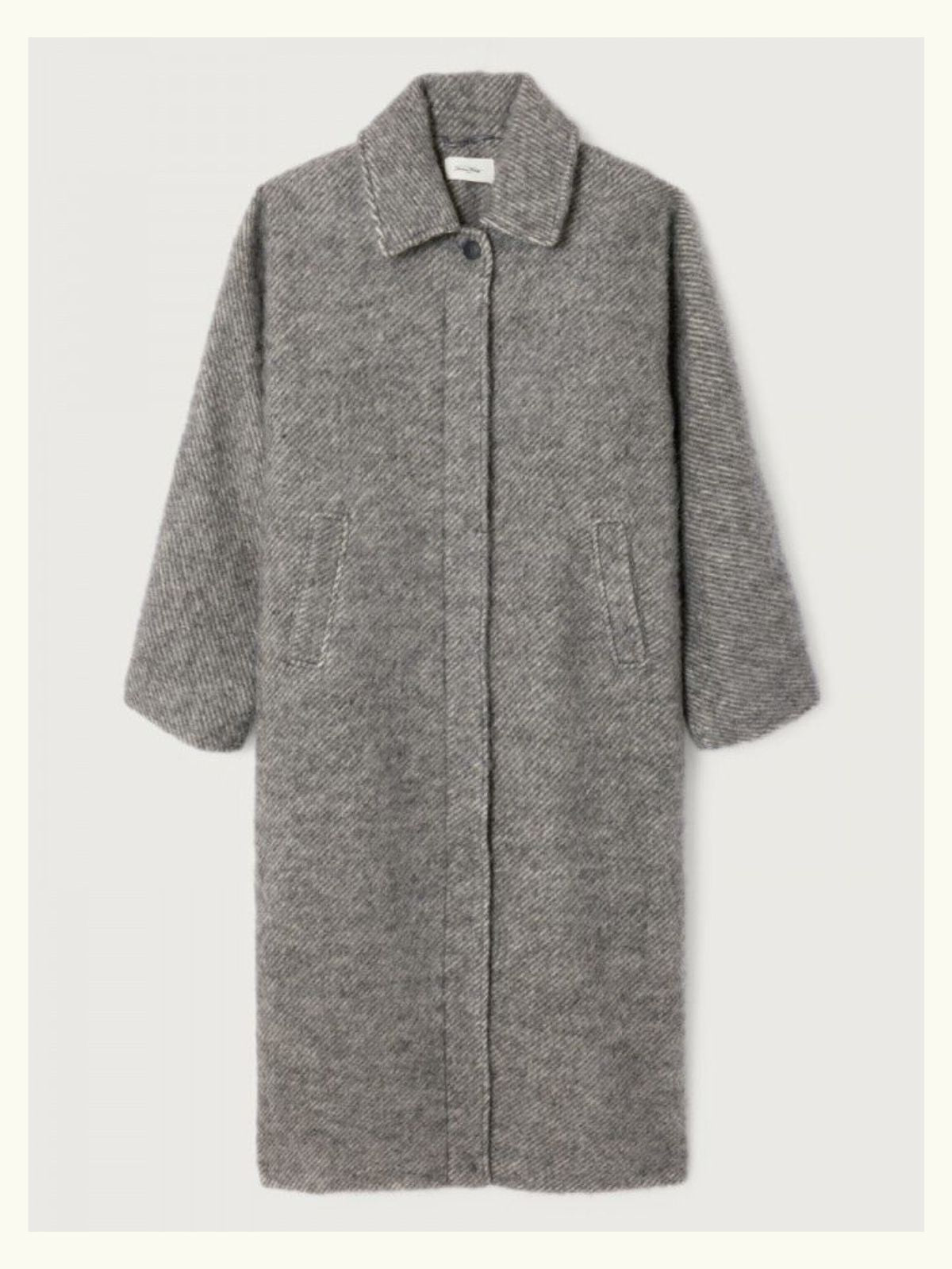 Lulow Herringbone Coat - Granite