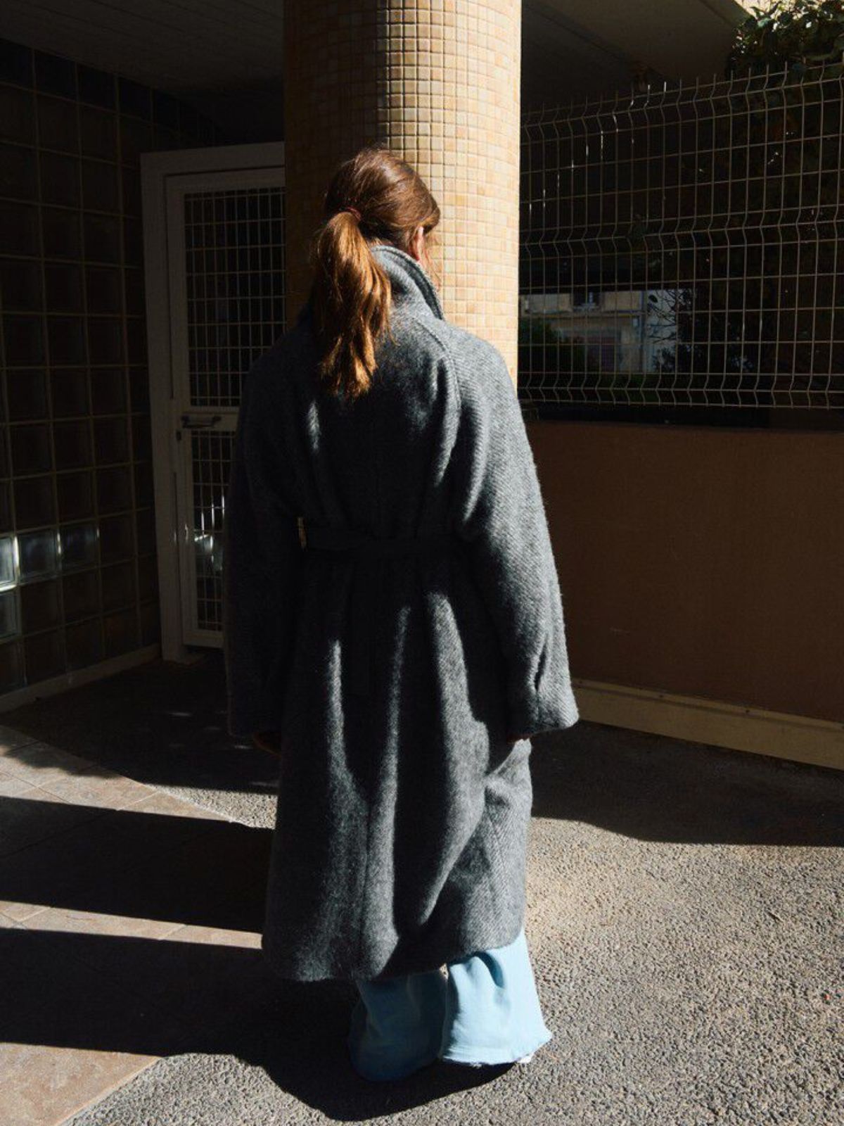 Lulow Herringbone Coat - Granite