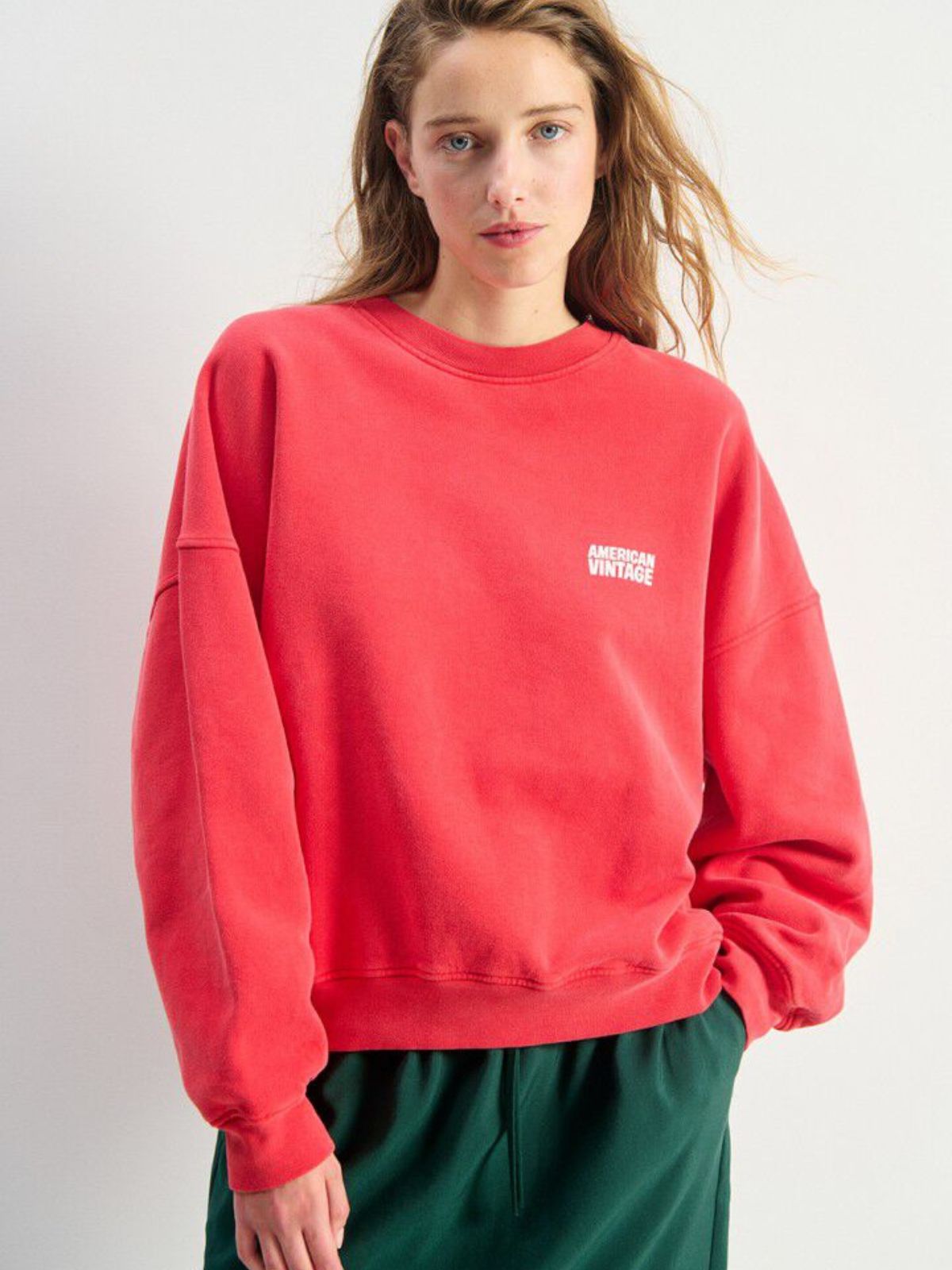 Plizzy Sweatshirt - Vintage Red