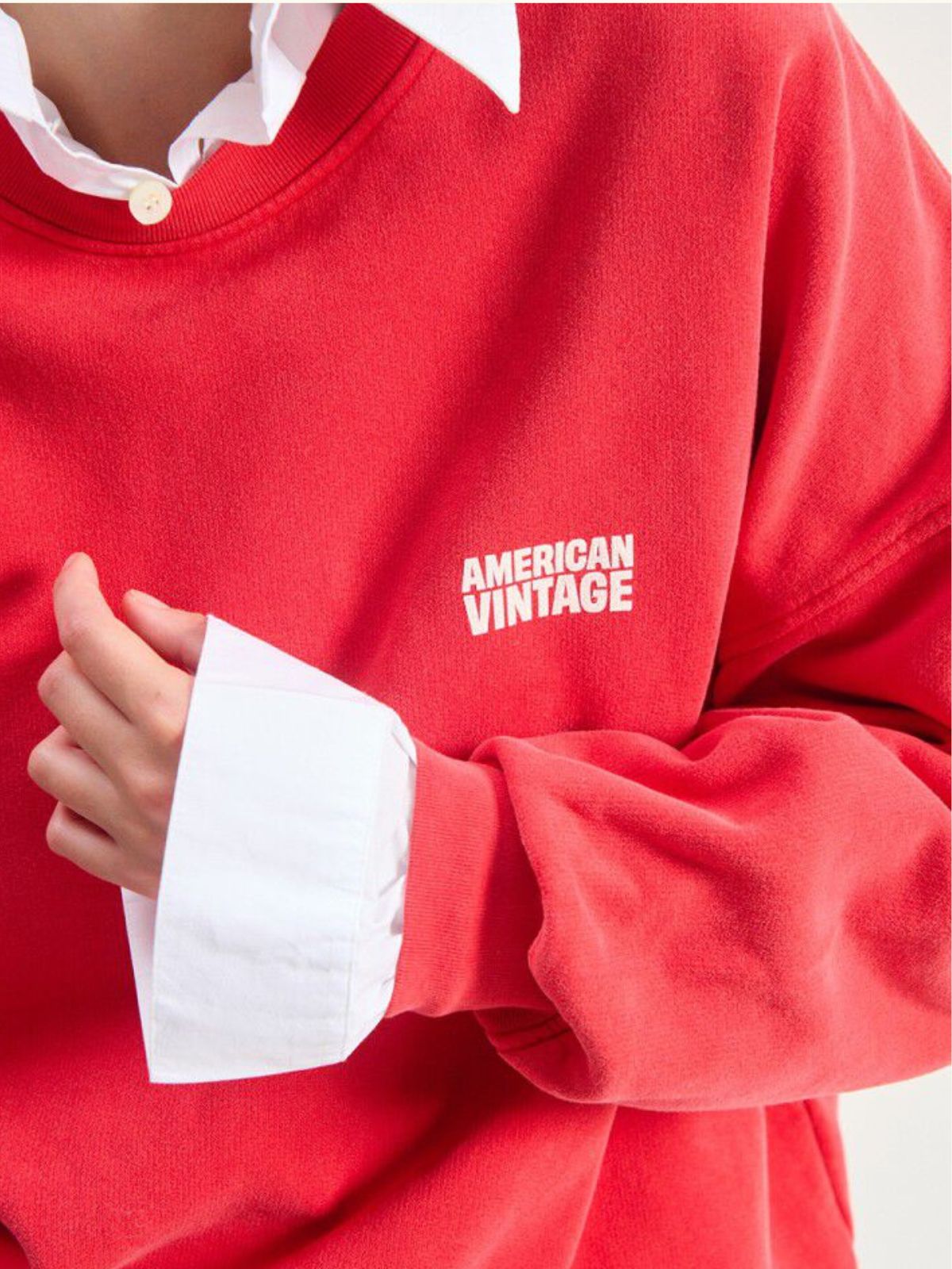 Plizzy Sweatshirt - Vintage Red