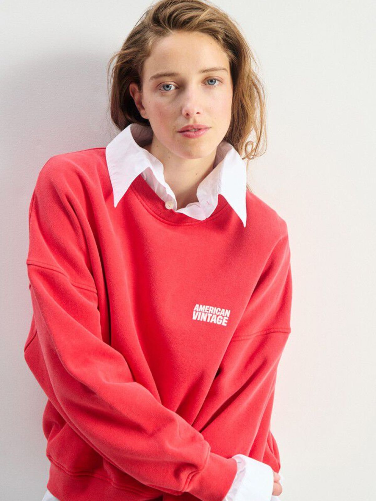 Plizzy Sweatshirt - Vintage Red