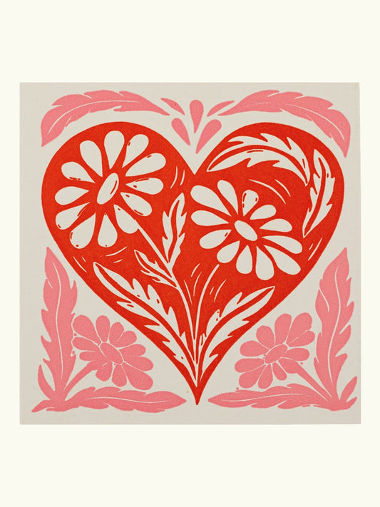 Square Matchboxes - Botanical Heart