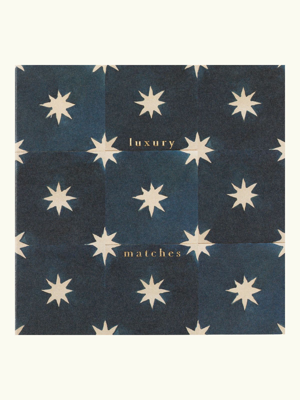 Square Matchboxes - Navy Star Tile