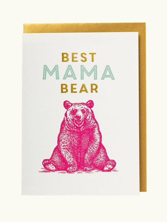 Letterpress Large Card - Mama Bear