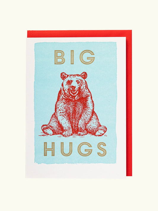 Letterpress Large Card - Big Hugs