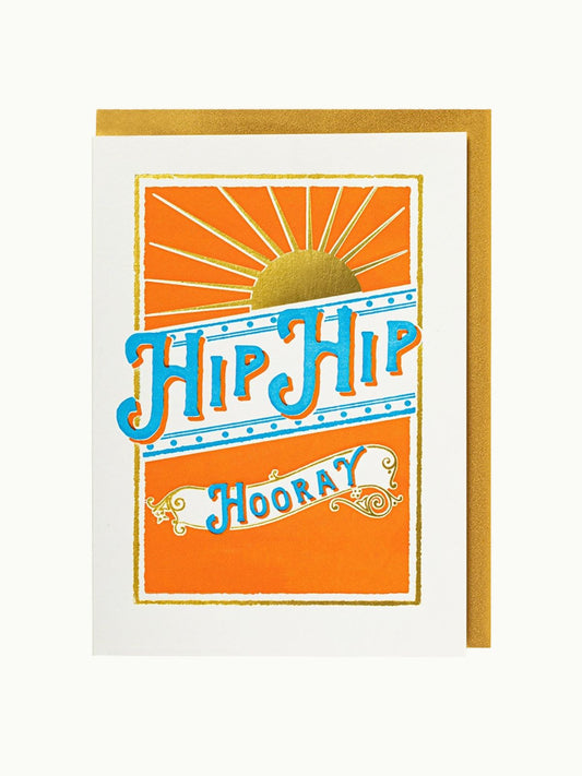 Letterpress Card - Hip Hop Hooray