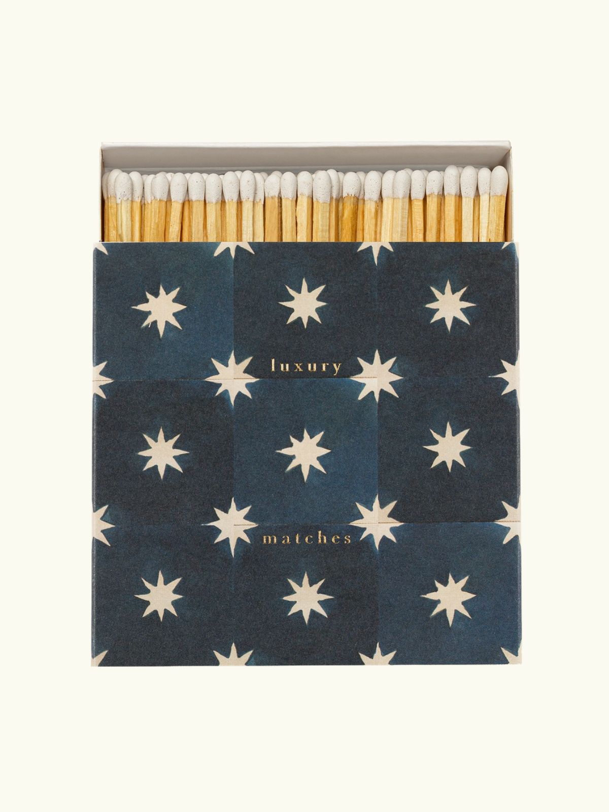 Square Matchbox - Navy Star Tile