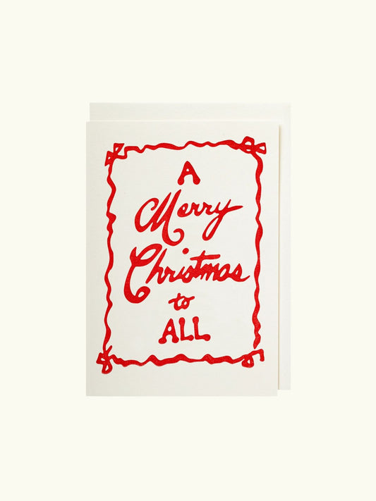 Notelet Card -A Merry Christmas To All