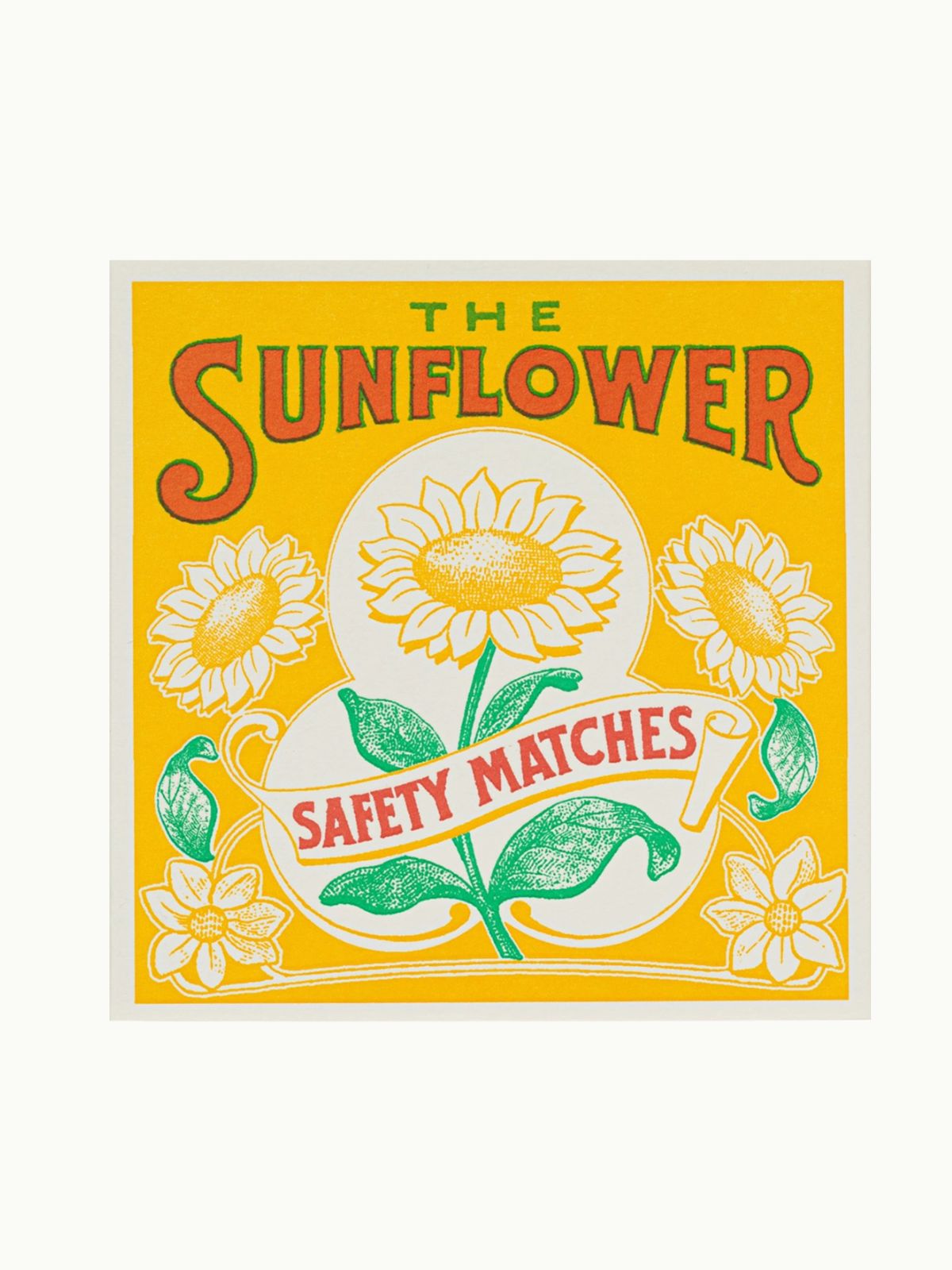 Square Matchbox - Sunflower