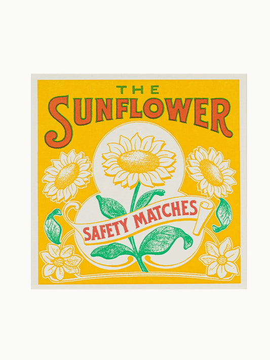 Square Matchbox - Sunflower