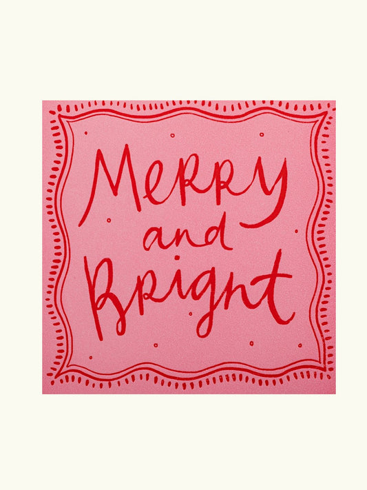 Square Matchbox - Merry & Bright