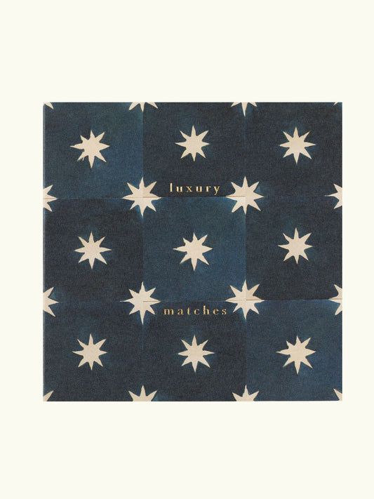 Square Matchbox - Navy Star Tile