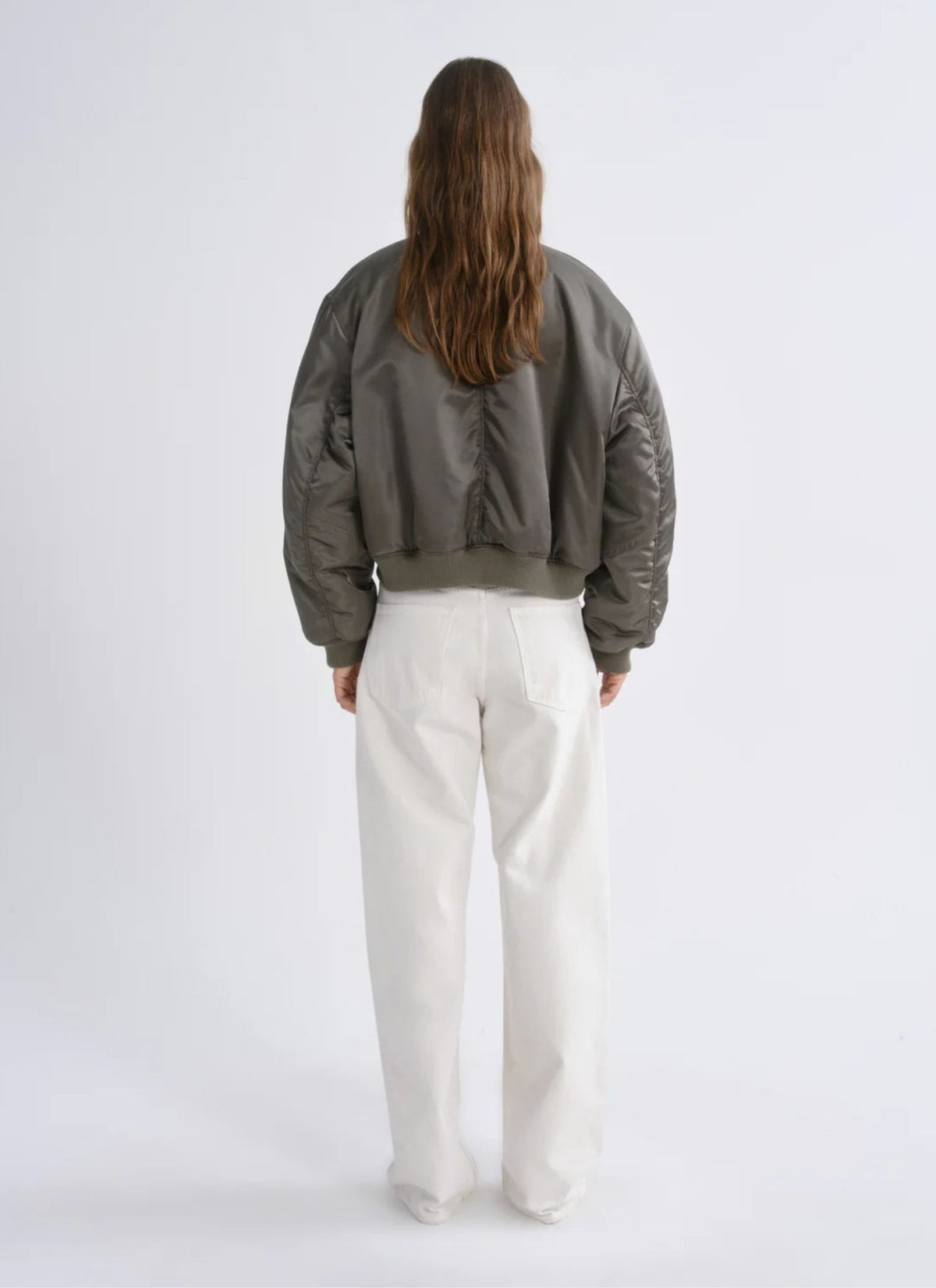 Frankie Reversible Bomber - Dusky Green