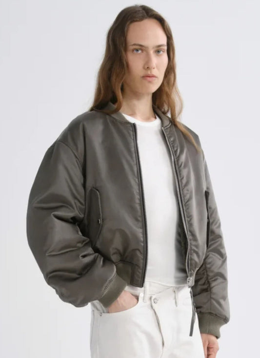 Frankie Reversible Bomber - Dusky Green