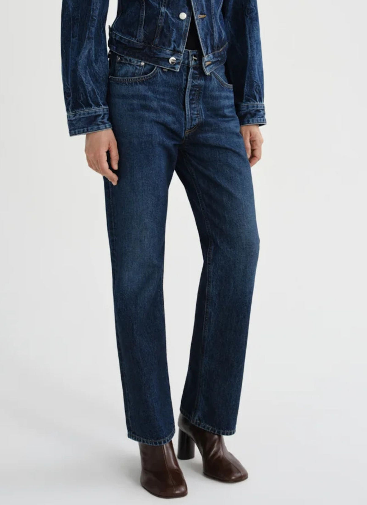 Lana Covell Straight Jeans - Dark Indigo