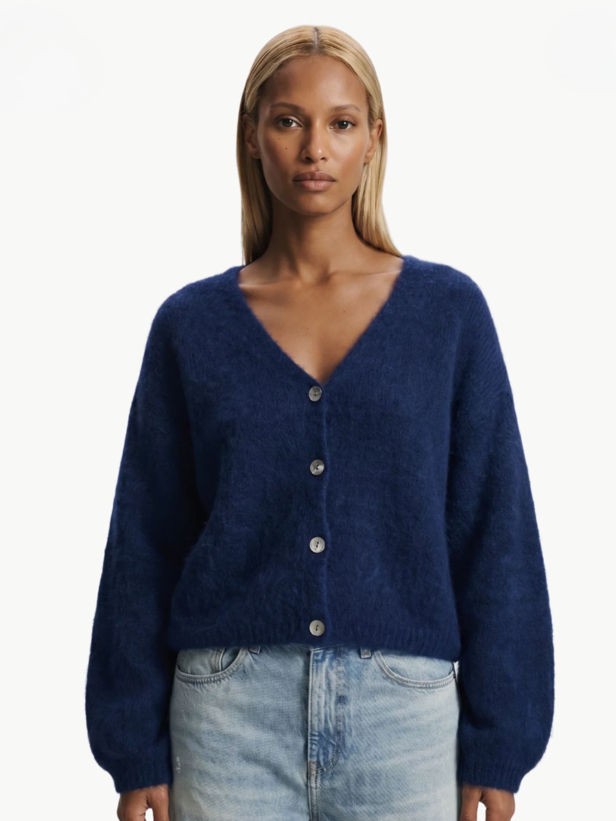Cornelia Crop Cardie - Navy