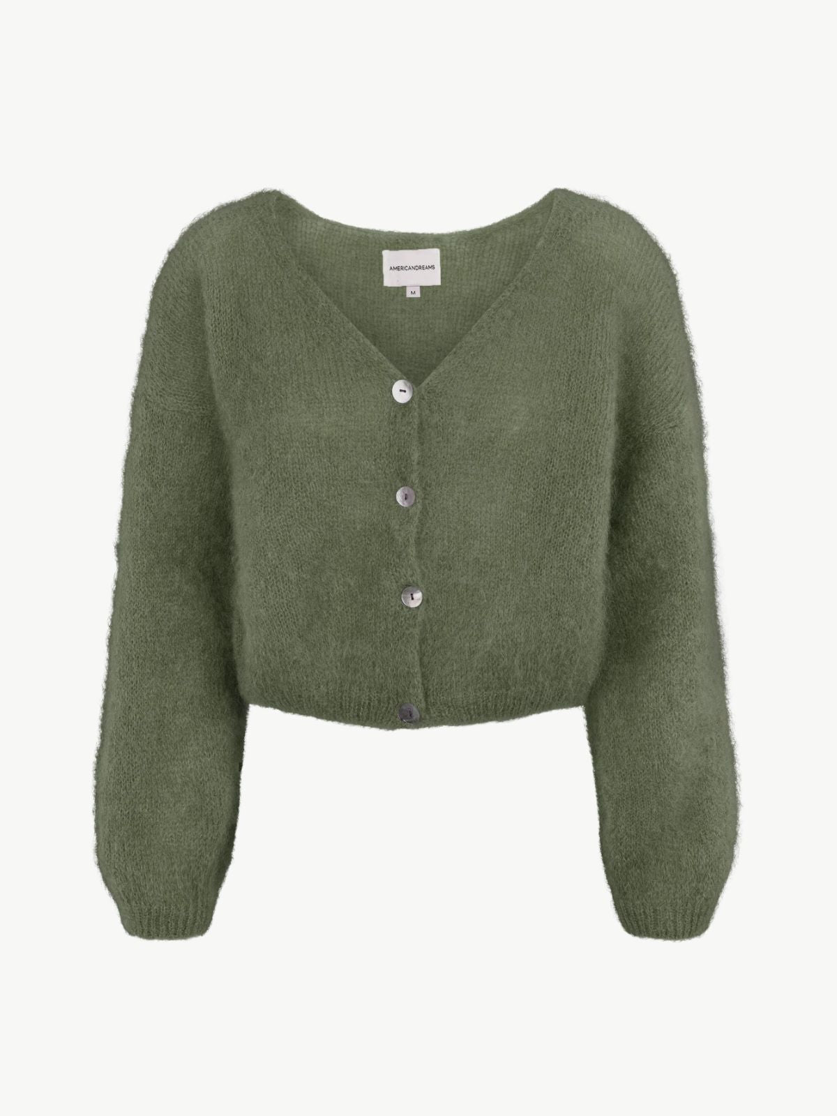 Cornelia Crop Cardie - Seaweed Green