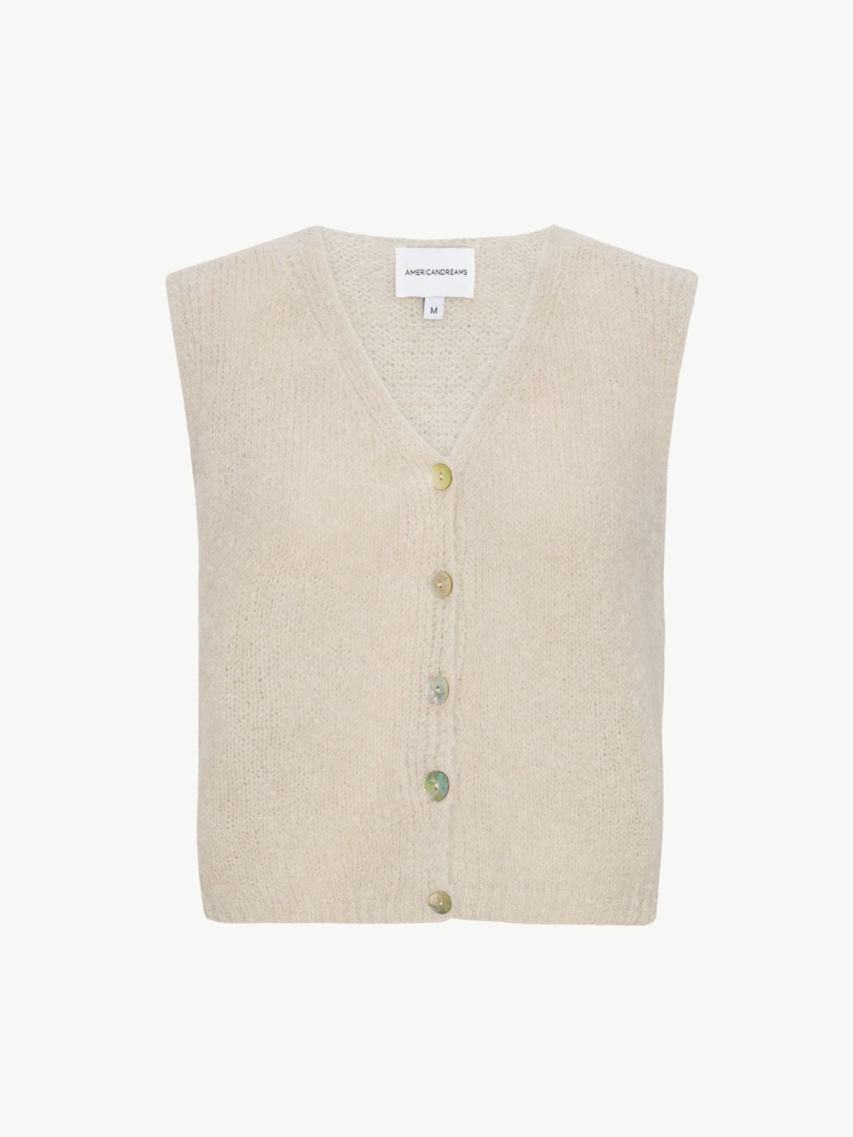 Telma Knitted Vest - Beige