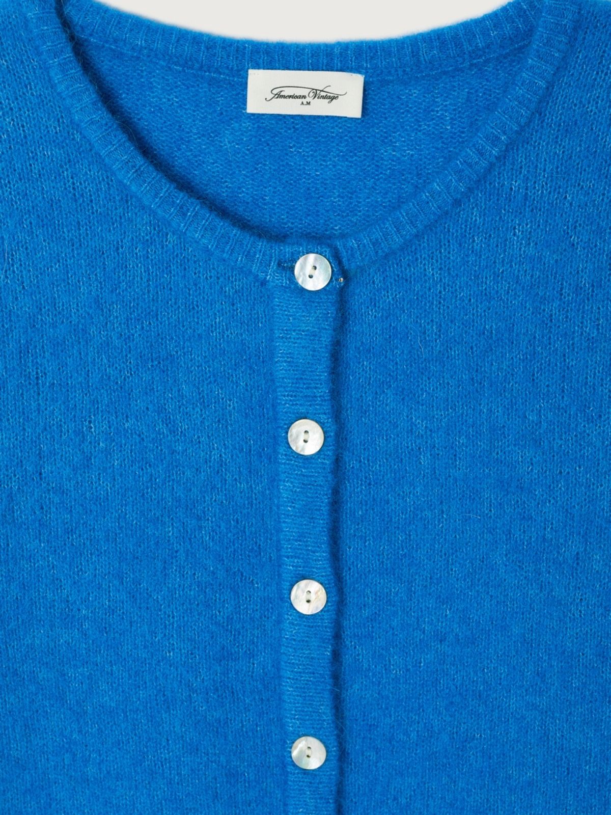 Vitow Alpaca Cardigan - Blue