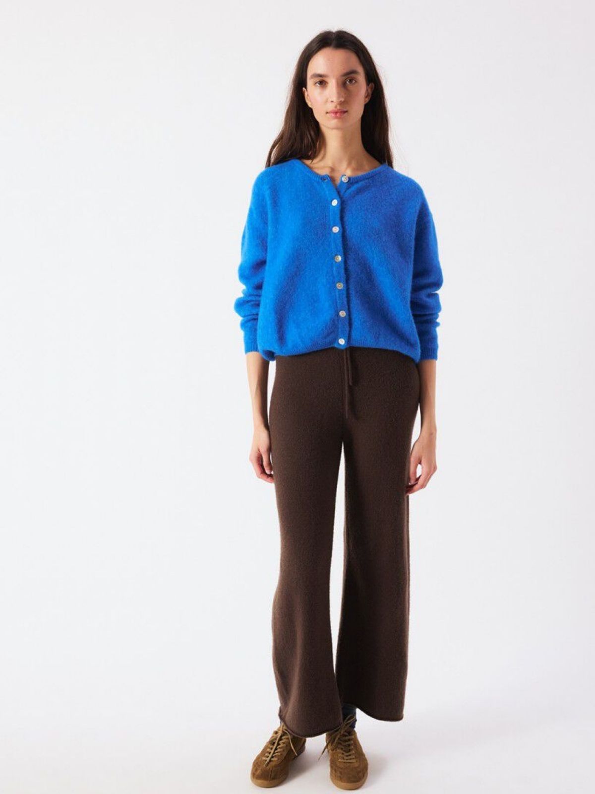 Vitow Alpaca Cardigan - Blue