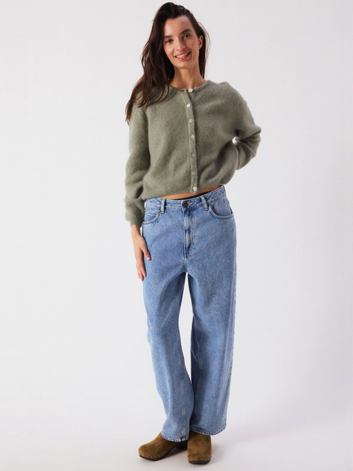 Vitow Alpaca Cardigan - Khaki