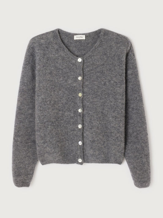 Vitow Alpaca Cardigan - Charcoal