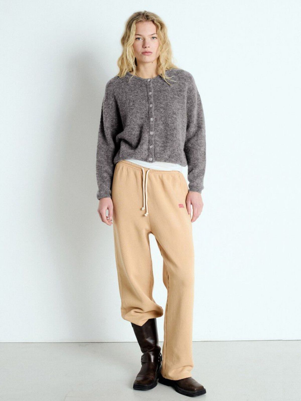 Vitow Alpaca Cardigan - Charcoal