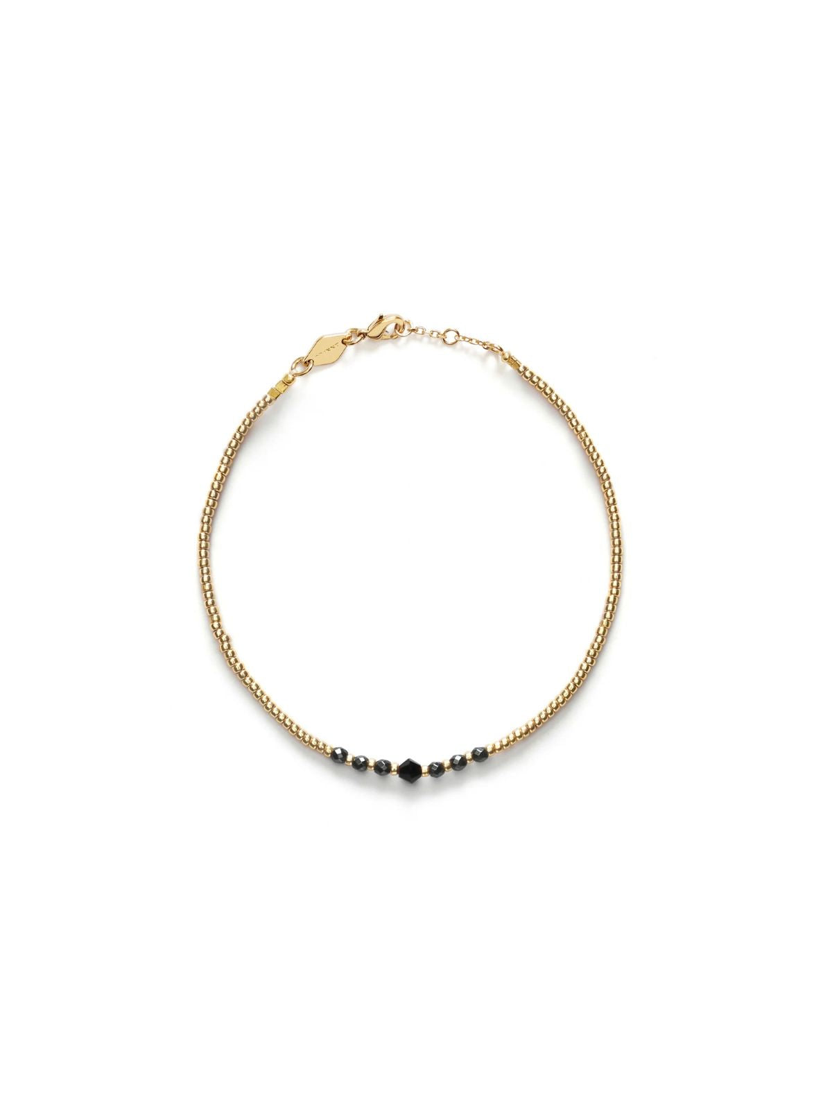 Bead & Gem Bracelet - Black