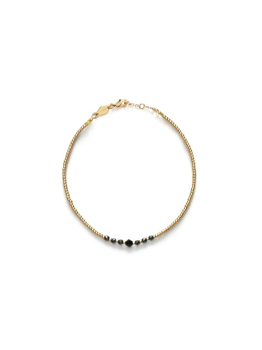 Bead & Gem Bracelet - Black
