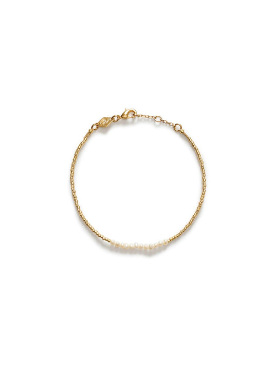 Slim Pearly Bracelet - Gold