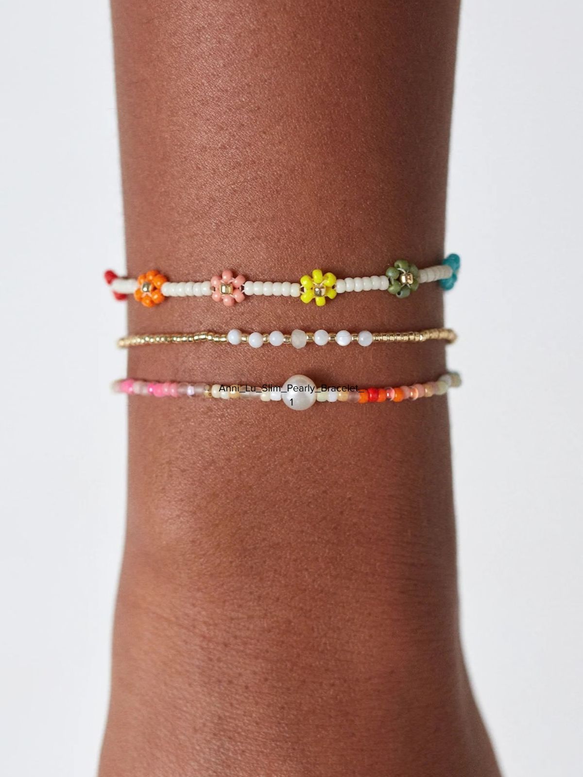 Slim Pearly Bracelet - Gold