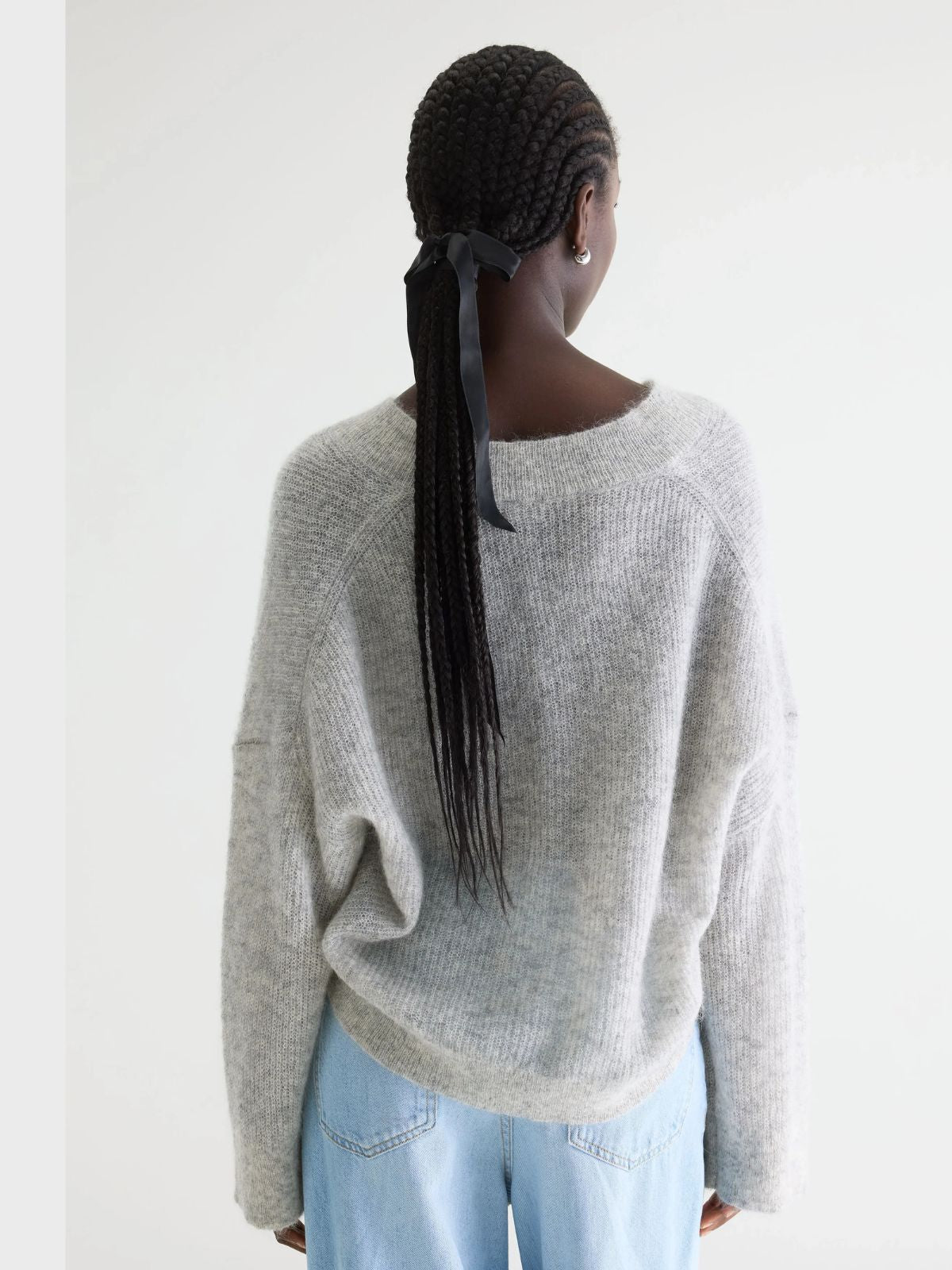 Arco Mohair Sweater - Light Grey