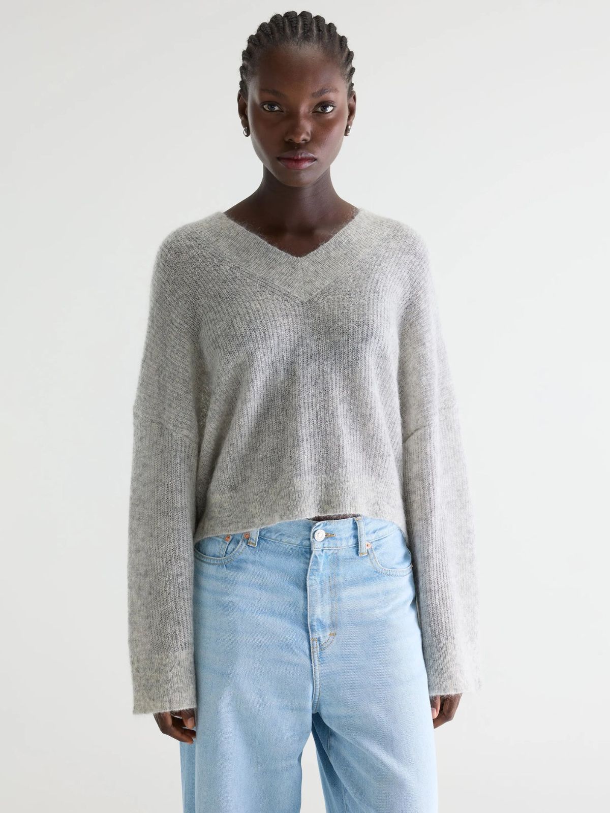 Arco Mohair Sweater - Light Grey
