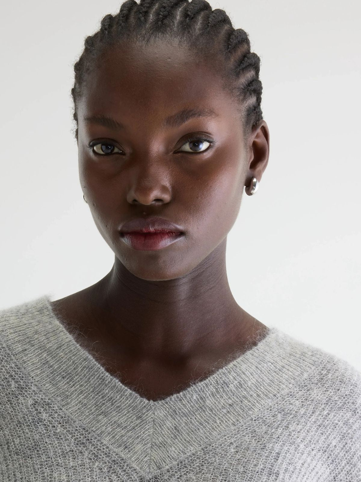 Arco Mohair Sweater - Light Grey