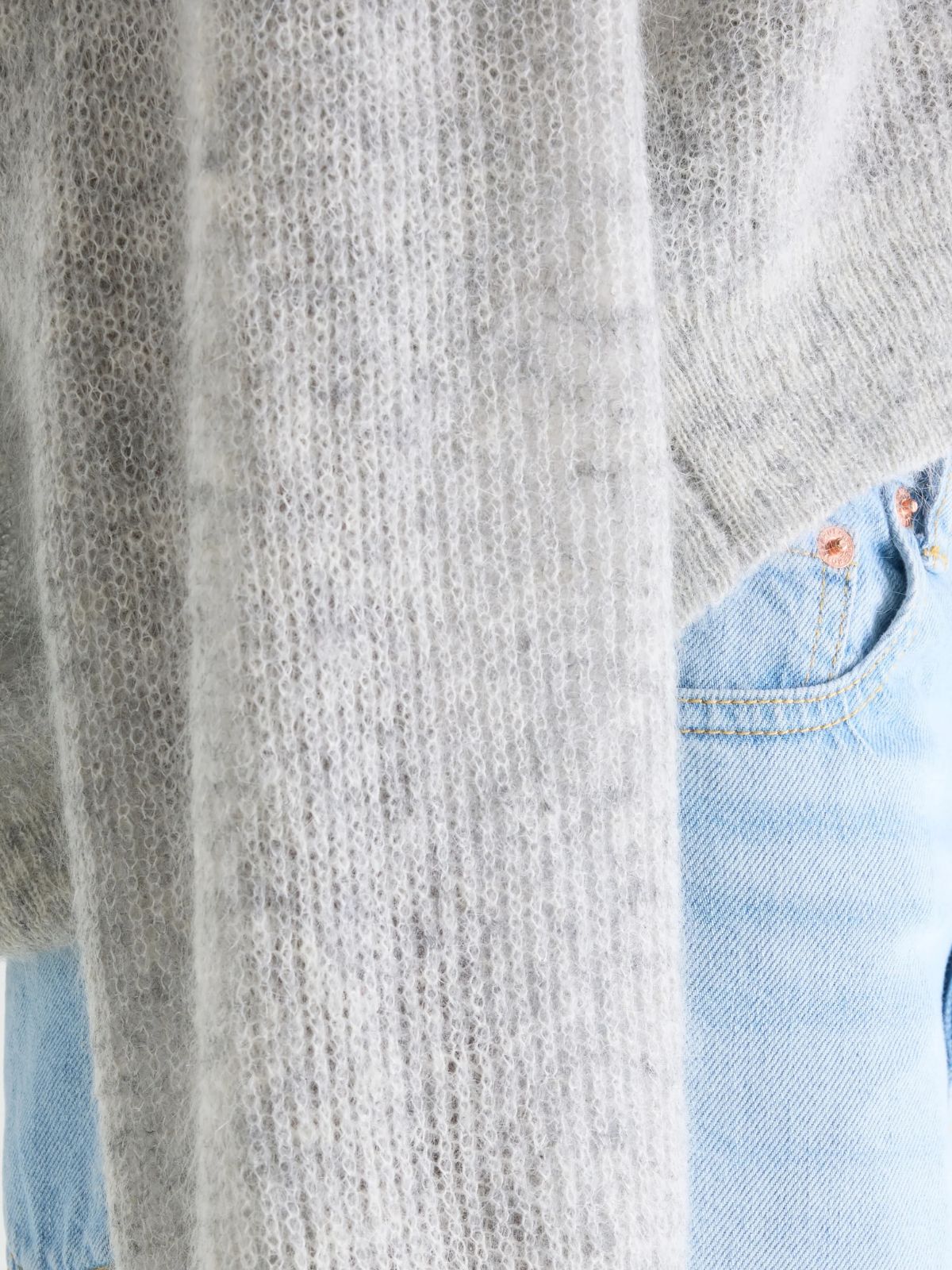 Arco Mohair Sweater - Light Grey