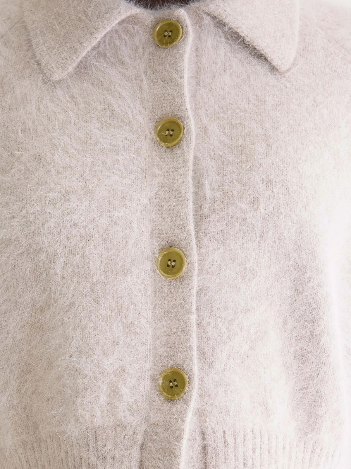 Datco Angora Cardigan - Light Grey