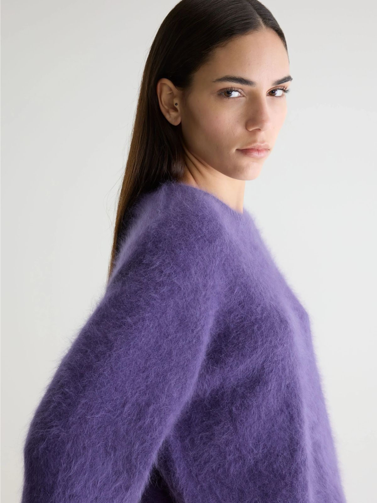 Dime Angora Sweater - Purple