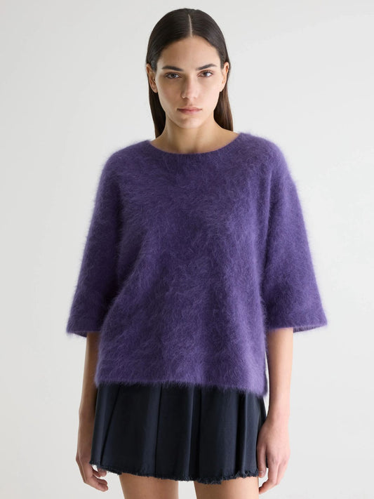 Dime Angora Sweater - Purple