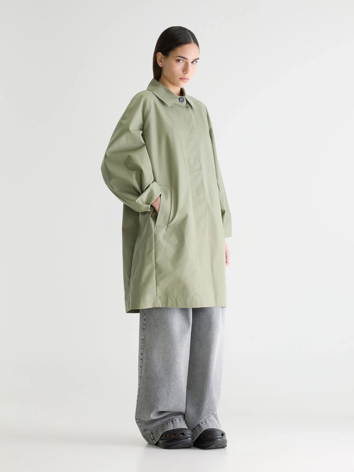 Julie Trench coat - Sage